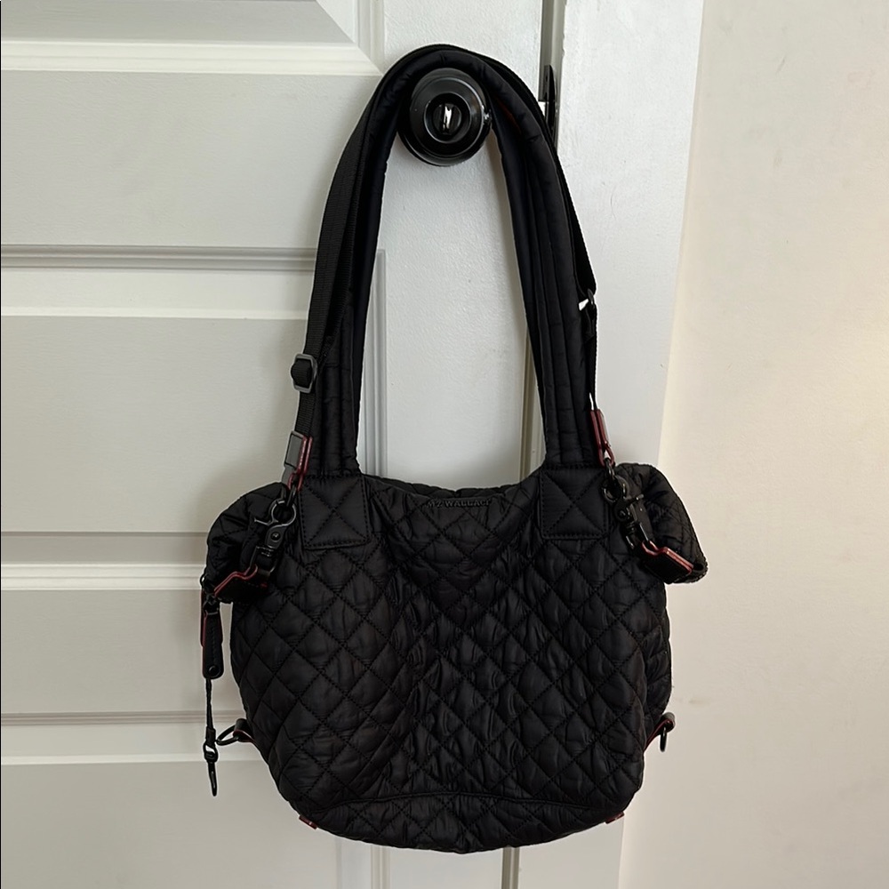 MZ Wallace Black Quilted Shoulder Bag